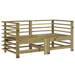 vidaXL Garten-Ecksofas 2 Stk. Kiefernholz Imprägniert