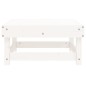 vidaXL Gartenhocker Weiß Massivholz Kiefer vidaXL Gartenhocker Weiß Massivholz Kiefer