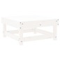 vidaXL Gartenhocker Weiß Massivholz Kiefer vidaXL Gartenhocker Weiß Massivholz Kiefer