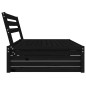 vidaXL Garten-Mittelsofa Schwarz 120x80 cm Massivholz Kiefer vidaXL Garten-Mittelsofa Schwarz 120x80 cm Massivholz Kiefer