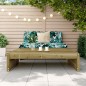vidaXL Gartenhocker 120x80 cm Kiefernholz Imprägniert vidaXL Gartenhocker 120x80 cm Kiefernholz Imprägniert
