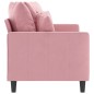 vidaXL 2-Sitzer-Sofa Rosa 140 cm Samt vidaXL 2-Sitzer-Sofa Rosa 140 cm Samt