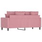 vidaXL 2-Sitzer-Sofa Rosa 140 cm Samt vidaXL 2-Sitzer-Sofa Rosa 140 cm Samt