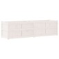 vidaXL Pflanzkübel Weiß 180x50x50 cm Massivholz Kiefer vidaXL Pflanzkübel Weiß 180x50x50 cm Massivholz Kiefer