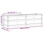 vidaXL Pflanzkübel Weiß 180x50x50 cm Massivholz Kiefer vidaXL Pflanzkübel Weiß 180x50x50 cm Massivholz Kiefer