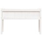 vidaXL Pflanzkübel mit Beinen Weiß 110x31x70 cm Massivholz Kiefer vidaXL Pflanzkübel mit Beinen Weiß 110x31x70 cm Massivholz Kiefer