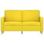 vidaXL 2-Sitzer-Sofa Hellgelb 120 cm Stoff vidaXL 2-Sitzer-Sofa Hellgelb 120 cm Stoff