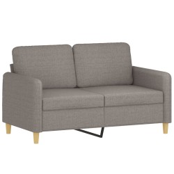 vidaXL 2-Sitzer-Sofa Taupe 120 cm Stoff
