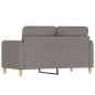 vidaXL 2-Sitzer-Sofa Taupe 120 cm Stoff vidaXL 2-Sitzer-Sofa Taupe 120 cm Stoff