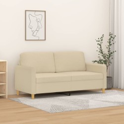 vidaXL 2-Sitzer-Sofa Creme 140 cm Stoff