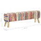 vidaXL Bank 160 cm Mehrfarbig Chindi-Stoff