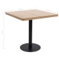 vidaXL Bistrotisch Hellbraun 80x80 cm MDF vidaXL Bistrotisch Hellbraun 80x80 cm MDF