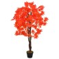 vidaXL Künstliche Pflanze Ahornbaum mit Topf Rot 120 cm vidaXL Künstliche Pflanze Ahornbaum mit Topf Rot 120 cm
