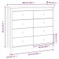 vidaXL Beistellschrank 100x40x90 cm Massivholz Kiefer vidaXL Beistellschrank 100x40x90 cm Massivholz Kiefer