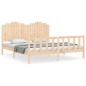 vidaXL Massivholzbett mit Kopfteil 180x200 cm vidaXL Massivholzbett mit Kopfteil 180x200 cm