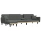 vidaXL Schlafsofa in L-Form Dunkelgrau 275x140x70 cm Stoff vidaXL Schlafsofa in L-Form Dunkelgrau 275x140x70 cm Stoff