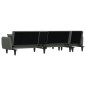 vidaXL Schlafsofa in L-Form Dunkelgrau 275x140x70 cm Stoff vidaXL Schlafsofa in L-Form Dunkelgrau 275x140x70 cm Stoff