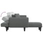 vidaXL Schlafsofa in L-Form Dunkelgrau 275x140x70 cm Stoff vidaXL Schlafsofa in L-Form Dunkelgrau 275x140x70 cm Stoff
