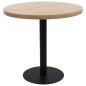 vidaXL Bistrotisch Hellbraun 80 cm MDF vidaXL Bistrotisch Hellbraun 80 cm MDF