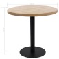 vidaXL Bistrotisch Hellbraun 80 cm MDF vidaXL Bistrotisch Hellbraun 80 cm MDF