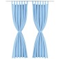 vidaXL Vorhänge Mikro-Satin 2 Stk. mit Schlaufen 140 x 175 cm Türkis vidaXL Vorhänge Mikro-Satin 2 Stk. mit Schlaufen 140 x 175 cm Türkis