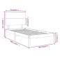 vidaXL Massivholzbett 75x190 cm vidaXL Massivholzbett 75x190 cm