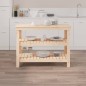 vidaXL Werkbank 110,5x50x80 cm Massivholz Kiefer vidaXL Werkbank 110,5x50x80 cm Massivholz Kiefer