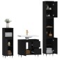 vidaXL 3-tlg. Badmöbel-Set Schwarz Holzwerkstoff vidaXL 3-tlg. Badmöbel-Set Schwarz Holzwerkstoff
