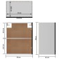 vidaXL Hängeschrank Schwarz 50x31x60 cm Holzwerkstoff vidaXL Hängeschrank Schwarz 50x31x60 cm Holzwerkstoff