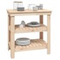 vidaXL Werkbank 78,5x50x80 cm Massivholz Kiefer vidaXL Werkbank 78,5x50x80 cm Massivholz Kiefer