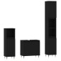 vidaXL 3-tlg. Badmöbel-Set Schwarz Holzwerkstoff vidaXL 3-tlg. Badmöbel-Set Schwarz Holzwerkstoff