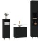 vidaXL 3-tlg. Badmöbel-Set Schwarz Holzwerkstoff vidaXL 3-tlg. Badmöbel-Set Schwarz Holzwerkstoff