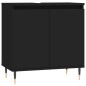 vidaXL 3-tlg. Badmöbel-Set Schwarz Holzwerkstoff vidaXL 3-tlg. Badmöbel-Set Schwarz Holzwerkstoff