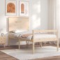 vidaXL Seniorenbett mit Kopfteil Massivholz vidaXL Seniorenbett mit Kopfteil Massivholz