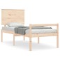 vidaXL Seniorenbett mit Kopfteil Massivholz vidaXL Seniorenbett mit Kopfteil Massivholz