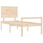 vidaXL Seniorenbett mit Kopfteil Massivholz vidaXL Seniorenbett mit Kopfteil Massivholz