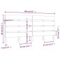 vidaXL Kopfteil Weiß 160x3x80 cm Massivholz Kiefer vidaXL Kopfteil Weiß 160x3x80 cm Massivholz Kiefer