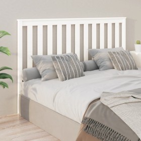 vidaXL Kopfteil Weiß 166x6x101 cm Massivholz Kiefer