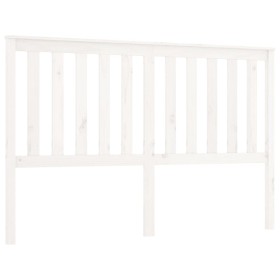 vidaXL Kopfteil Weiß 166x6x101 cm Massivholz Kiefer
