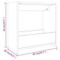 vidaXL Beistelltisch Grau Sonoma 50x26x50 cm Holzwerkstoff vidaXL Beistelltisch Grau Sonoma 50x26x50 cm Holzwerkstoff