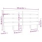 vidaXL Kopfteil Weiß 140x3x80 cm Massivholz Kiefer vidaXL Kopfteil Weiß 140x3x80 cm Massivholz Kiefer