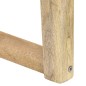 vidaXL Bank 150 cm Braun Echtleder und Massivholz Mango vidaXL Bank 150 cm Braun Echtleder und Massivholz Mango