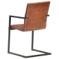 vidaXL Freischwinger 2 Stk. Braun Echtleder vidaXL Freischwinger 2 Stk. Braun Echtleder