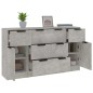 vidaXL 3-tlg. Sideboard-Set Betongrau Holzwerkstoff vidaXL 3-tlg. Sideboard-Set Betongrau Holzwerkstoff