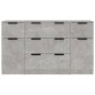 vidaXL 3-tlg. Sideboard-Set Betongrau Holzwerkstoff vidaXL 3-tlg. Sideboard-Set Betongrau Holzwerkstoff