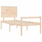 vidaXL Seniorenbett mit Kopfteil 100x200 cm Massivholz vidaXL Seniorenbett mit Kopfteil 100x200 cm Massivholz