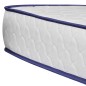 vidaXL Bett mit Memoryschaum-Matratze Weiß Kunstleder 90×200 cm vidaXL Bett mit Memoryschaum-Matratze Weiß Kunstleder 90×200 cm
