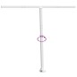 vidaXL Stützen für Markisen Weiß 300x245 cm Eisen vidaXL Stützen für Markisen Weiß 300x245 cm Eisen
