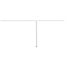 vidaXL Stützen für Markisen Weiß 600x245 cm Eisen 
