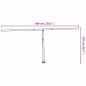 vidaXL Stützen für Markisen Weiß 600x245 cm Eisen vidaXL Stützen für Markisen Weiß 600x245 cm Eisen